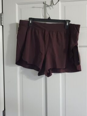 NWT Lululemon Fast And Free HR Split Short 3in GNPlum Women's Shorts Sz Xl